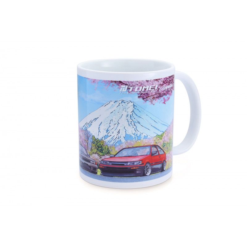 MUG WHITE GDB/BNR32/AE86 CHERRY BLOSSOM Mt.FUJI