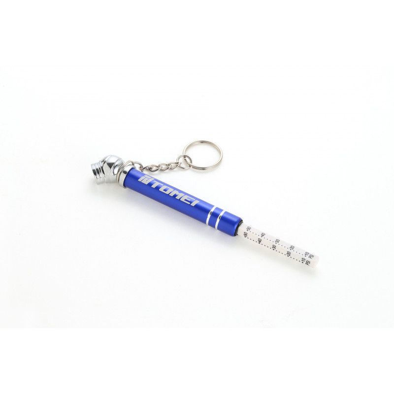 KEYCHAIN MINI TIRE PRESSURE GAUGE BLUE