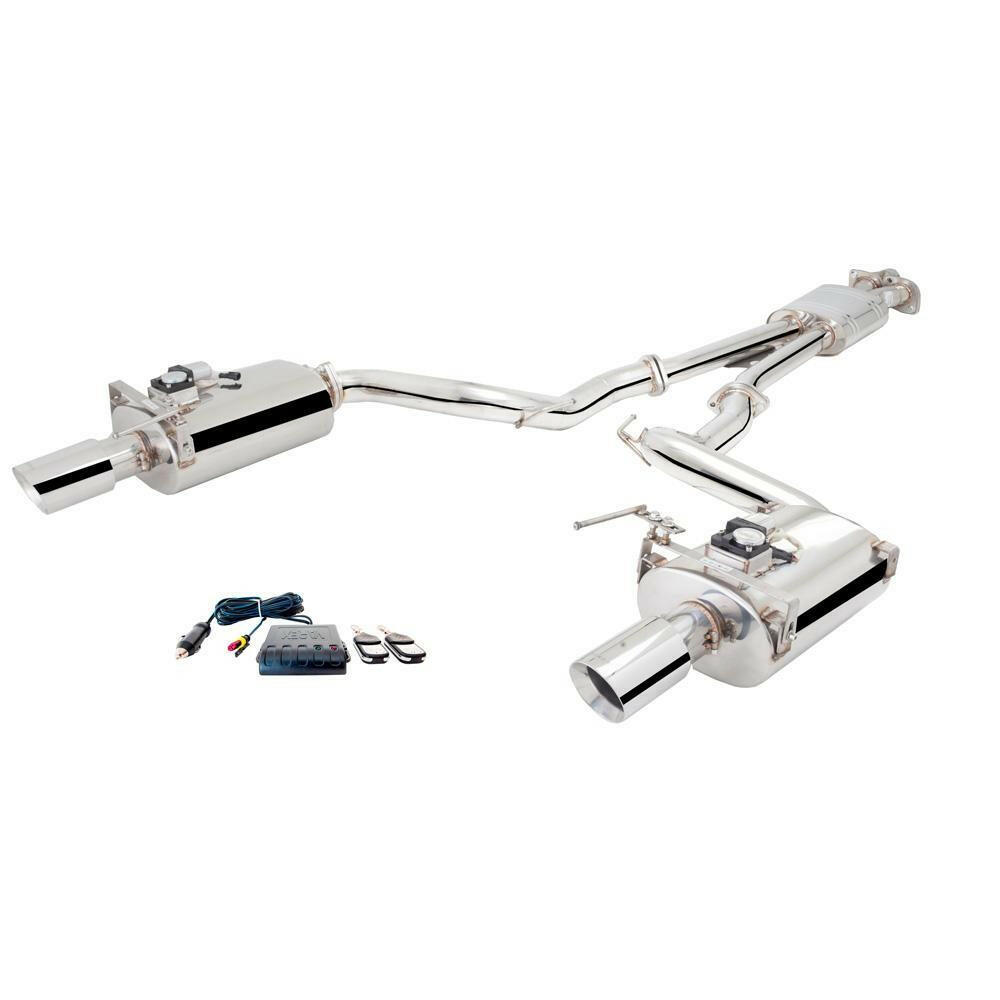 XForce Stainless Steel Cat-Back w/ Varex Mufflers | 2015-2017 Ford Mustang EcoBoost (ES-FM17-02-VMK-CBS).