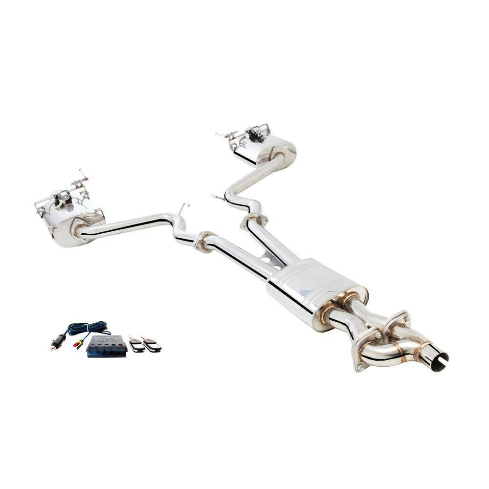 XForce Stainless Steel Cat-Back w/ Varex Mufflers | 2015-2017 Ford Mustang EcoBoost (ES-FM17-02-VMK-CBS).