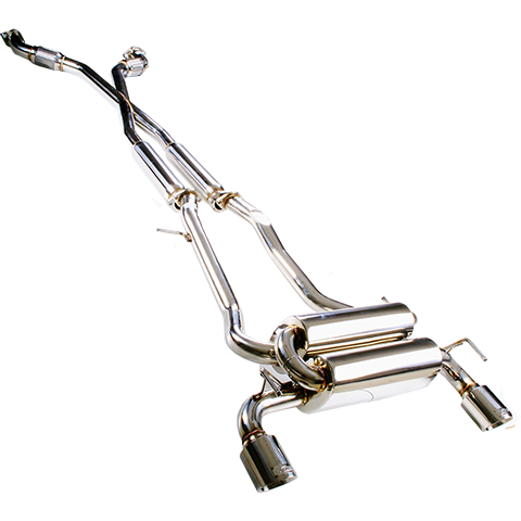 XForce Twin 2.5” Stainless Steel Cat-Back System | 2003-2006 Nissan 350Z VQ35DE (ES-N350Z-CBS).