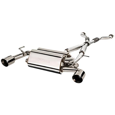 XForce Twin 2.5” Stainless Cat-Back Exhaust System | 2009-2020 Nissan 370Z (ES-N370Z-CBS).
