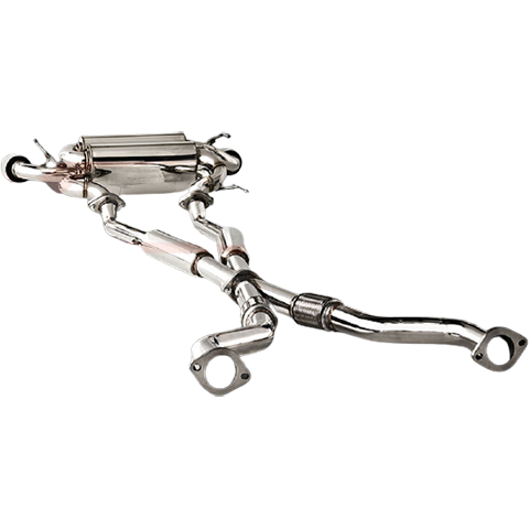 XForce Twin 2.5” Stainless Cat-Back Exhaust System | 2009-2020 Nissan 370Z (ES-N370Z-CBS).