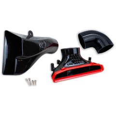 Velossa Tech BIG MOUTH Full Kit Intake Snorkel | 2020-2026 Toyota Supra (VT-BM-0226-PBLU-BLK-RECT)