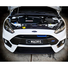 Velossa Tech BIG MOUTH Full Kit Intake Snorkel | 2016-2018 Ford Focus RS (VT-BM-0030-PBLU-BLK-RECT)
