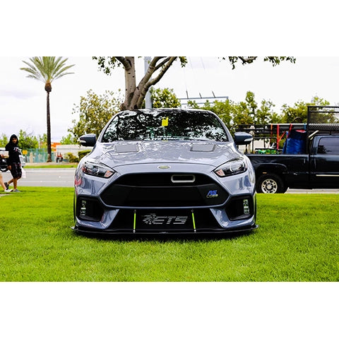Velossa Tech BIG MOUTH Full Kit Intake Snorkel | 2016-2018 Ford Focus RS (VT-BM-0030-PBLU-BLK-RECT)