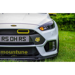 Velossa Tech BIG MOUTH Full Kit Intake Snorkel | 2016-2018 Ford Focus RS (VT-BM-0030-PBLU-BLK-RECT)
