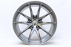 Volk G25 5x120 20” Mercury Silver II Wheels.
