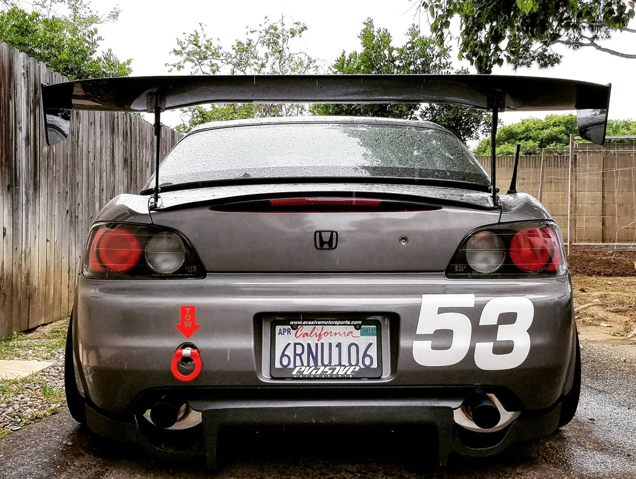 Voltex 1600mm GT Wing Type-2 - 00-09 S2000.