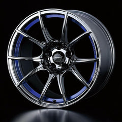 WedsSport SA-10R 5x114.3 18” Blue Light Chrome Wheels.