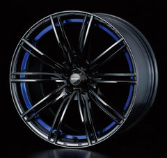 WedsSport SA-54R 5x114.3 18” Blue Light Chrome Wheels.