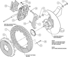 Wilwood 6R Front Drilled Big Brake Kit | 2022+ Subaru BRZ/Toyota 86 and 2013-2021 Subaru BRZ/Scion FR-S/Toyota 86 (140-12870-DR).