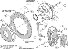 Wilwood 4R Rear Drilled Big Brake Kit | 2022+ Subaru BRZ/Toyota 86 and 2013-2021 Subaru BRZ/Scion FR-S/Toyota 86 (140-12871-DR).