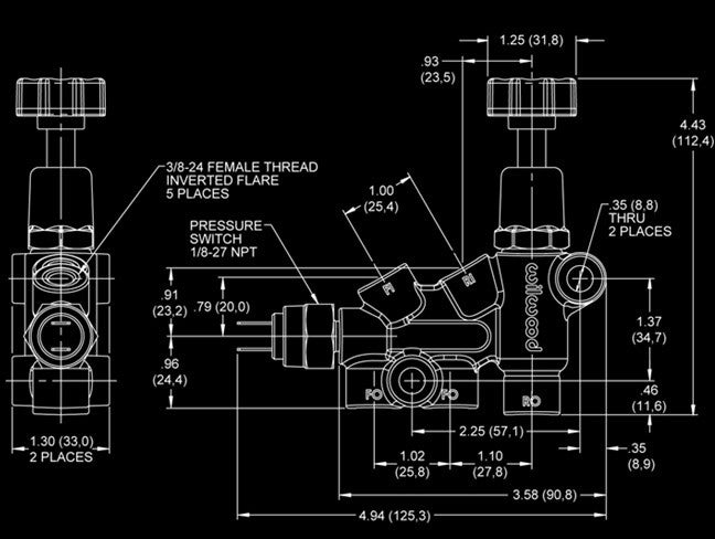 Wilwood Combination Proportioning Valve.