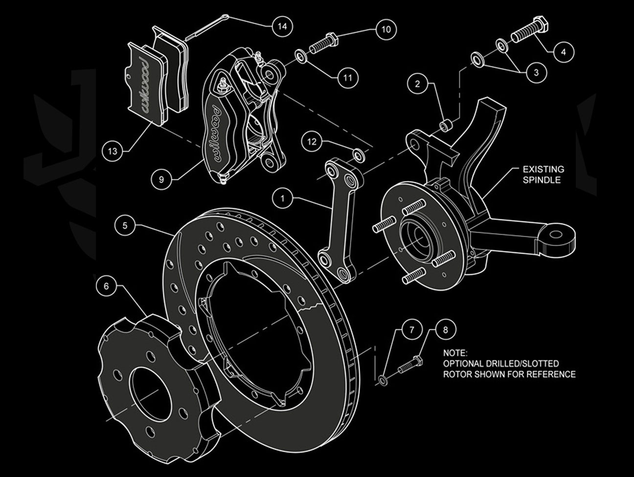 Wilwood Dynalite 12.19” Front Big Brake Kit  - Civic / Integra / RSX