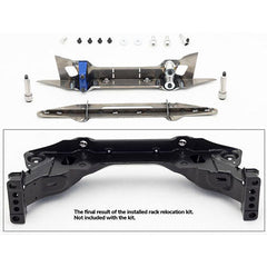 Wisefab Front Rack Relocation Kit | 2003-2008 Infiniti G35 and 2003-2008 Nissan 350Z (WF359).