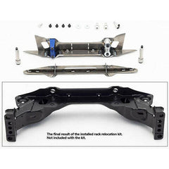 Wisefab Front Rack Relocation Kit | 2003-2008 Infiniti G35 and 2003-2008 Nissan 350Z (WF359).