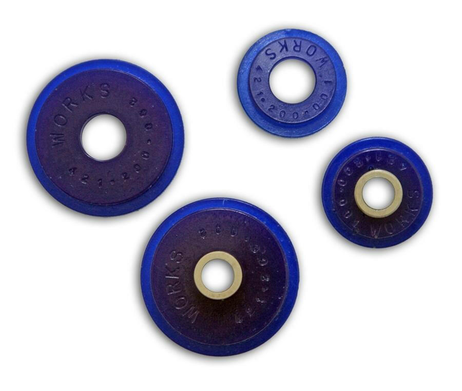 WORKS Hybrid Shifter Cable Bushings | 2010-2015 Mitsubishi Evo X GSR (421.204).