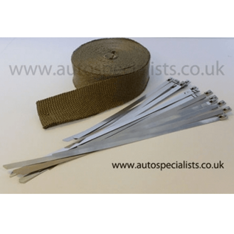 Titanium Exhaust Wrap Higher Temperature Wrap for Turbo Manifolds.