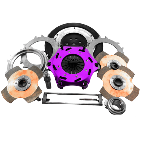 XClutch Triple Solid Ceramic Clutch Kit | 1997-2006 Mitsubishi Lancer Evo 4/5/6/7/8/9 (XKMI18522-3E).