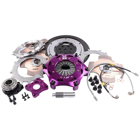 XClutch Triple Solid Ceramic Clutch Kit | 1997-2006 Mitsubishi Evo 4/5/6/7/8/9 (XKMI18682-3E).