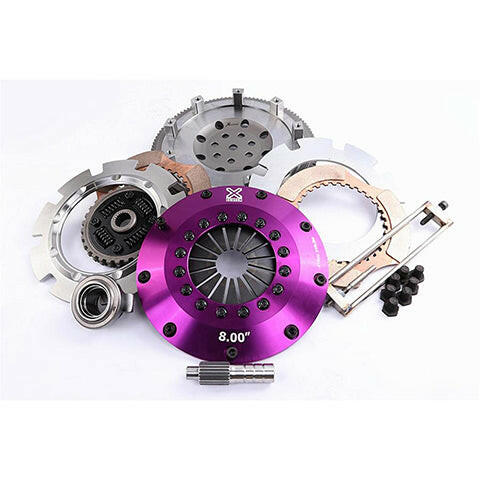 XClutch Twin Sprung Ceramic Clutch Kit | 1997-2006 Mitsubishi Lancer Evo 4/5/6/7/8/9 (XKMI20522-2B).