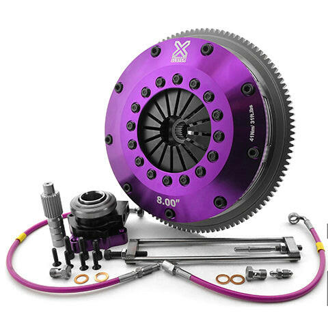 XClutch Twin Sprung Ceramic Clutch Kit | 1997-2006 Mitsubishi Lancer Evo 4/5/6/7/8/9 (XKMI20682-2B).