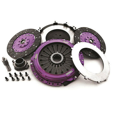 XClutch Twin Solid Organic Clutch Kit | 1997-2006 Mitsubishi Lancer EVO 4/5/6/7/8/9 (XKMI23522-2G).