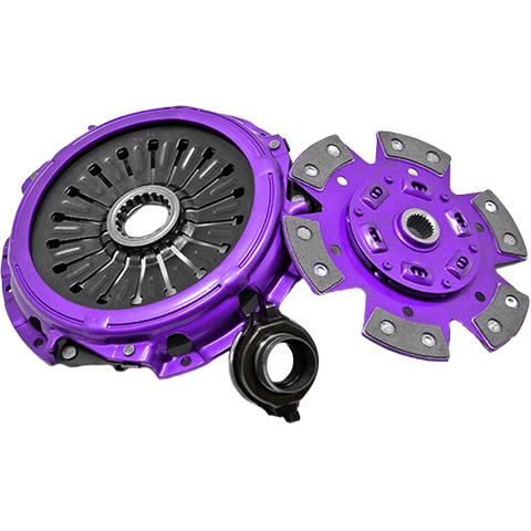 XClutch Stage 2 Single Sprung Ceramic Clutch Kit | 2003-2006 Mitsubishi Evo 8/9 (XKMI24010-1B).