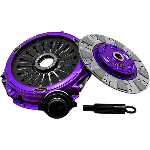 XClutch Stage 2 Single Cushioned Ceramic Clutch Kit | 2003-2006 Mitsubishi Evo 8/9 (XKMI24010-1C).