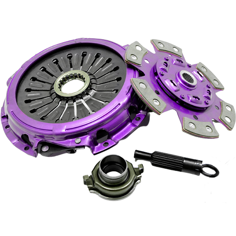 XClutch Stage 2 Single Sprung Ceramic Clutch Kit | 2008-2015 Mitsubishi Evo X (XKMI24011-1B).