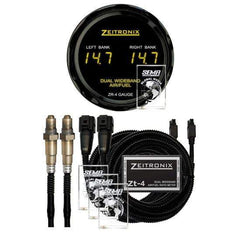 Zeitronix ZT-4+ZR-4 Dual Wideband AFR Meter & Gauge Bundle | V6/V8/V10/V12 Engines (ZT-4+ZR-4).